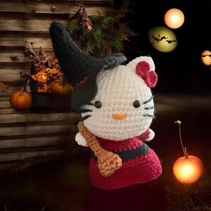 Crochet Witch Cat Plush